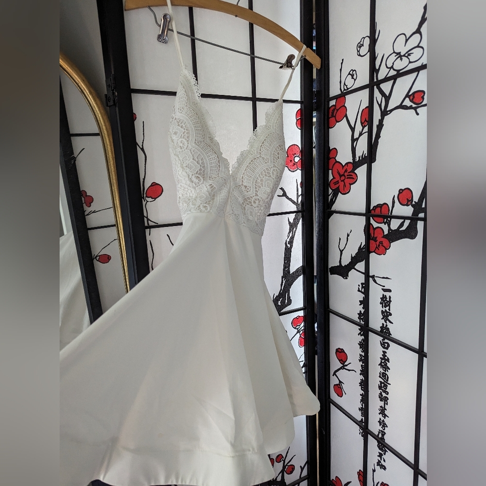 Lovecat white lace dress